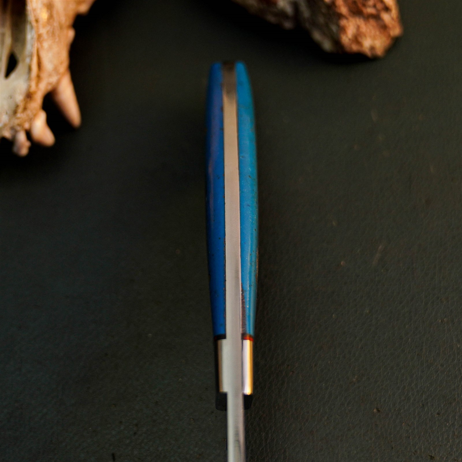 8.7″ Camping Bushcraft Stainless Knife Handmade Full Tang Resin Handle