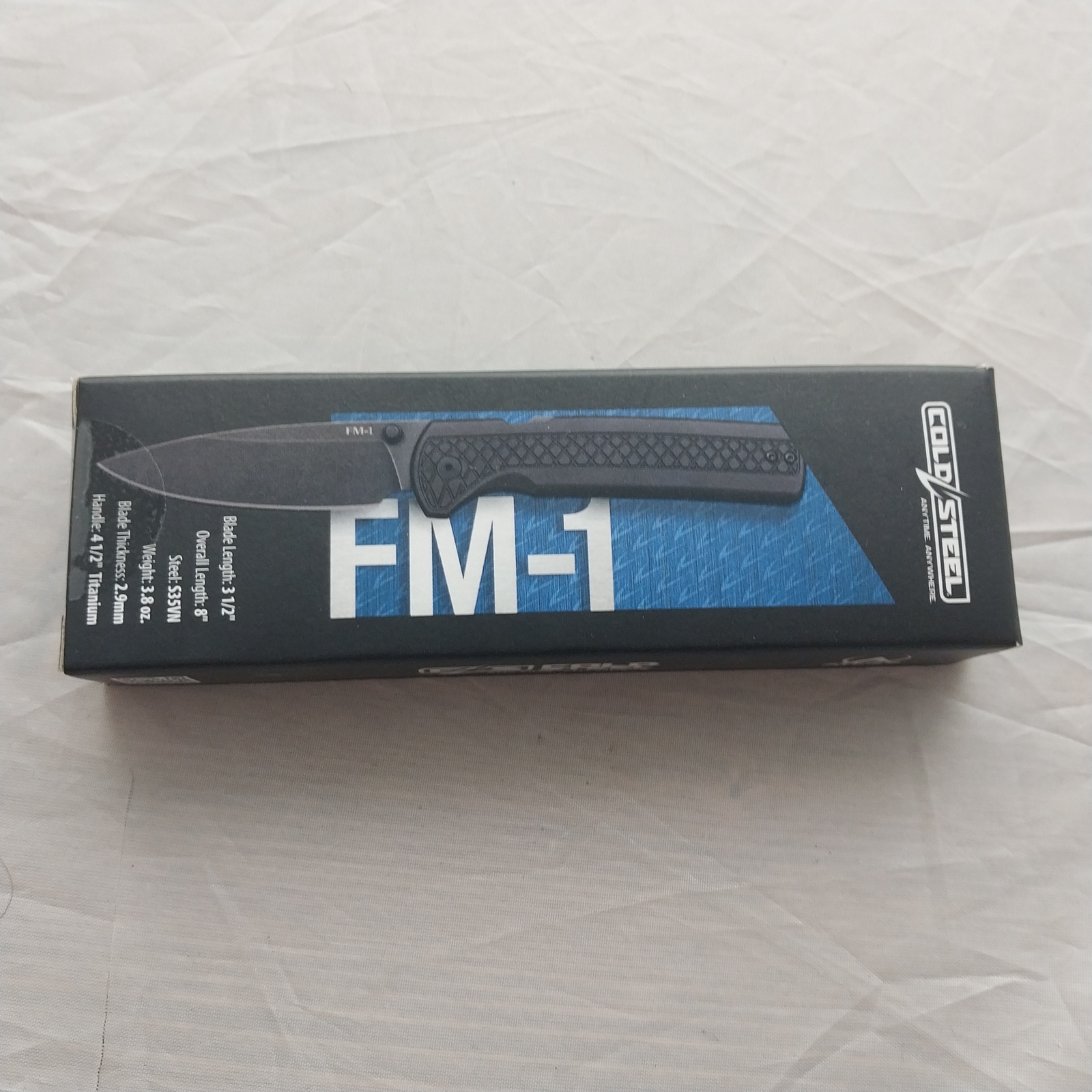 Cold Steel Full Metal Atlas Lock Black Titanium Folding S35VN Knife FL35FMABK