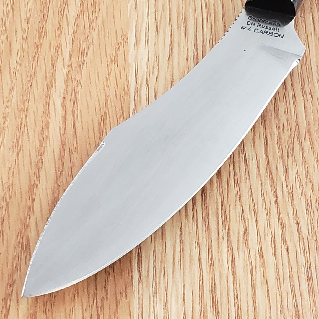 Grohmann Survival Fixed Knife 5.5″ Carbon Steel Full Tang Blade Micarta Handle