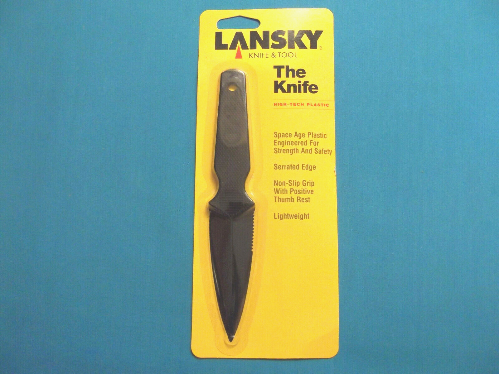 LANSKY The Knife LKNFE ( LS17 ) non-metal plastic double edge dagger 7″ overall