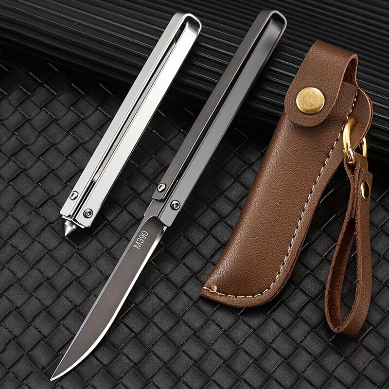 7.5 Inch M390 Blade Mini Knife Stainless Steel Outdoor Camping Folding Tools USA