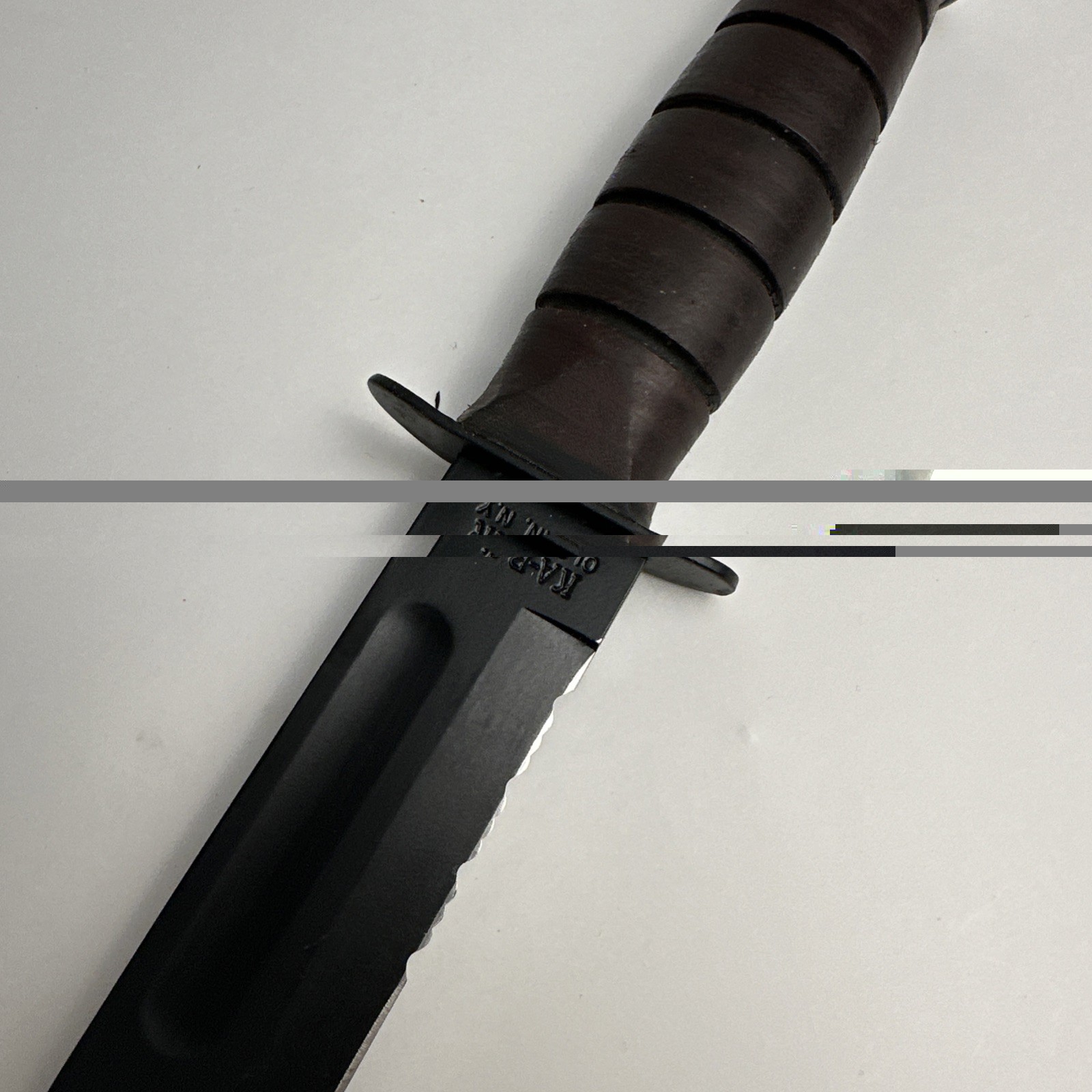 KA-BAR USMC KABAR 7” Serrated Knife Made in Olean, NY. USA