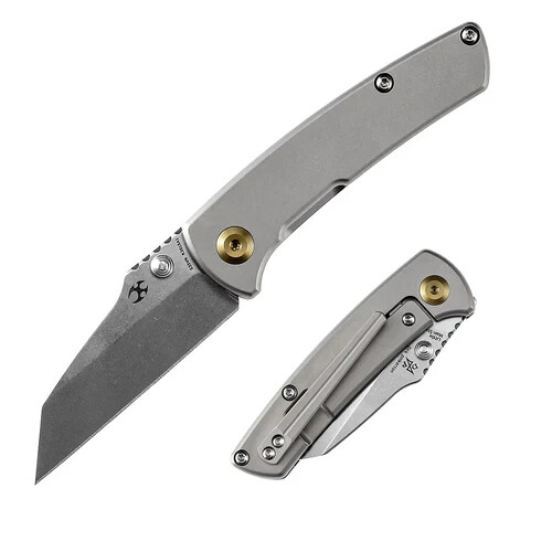 Kansept Knives Little Main Folding Knife 2.25″ CPM-S35VN Steel Blade Titanium