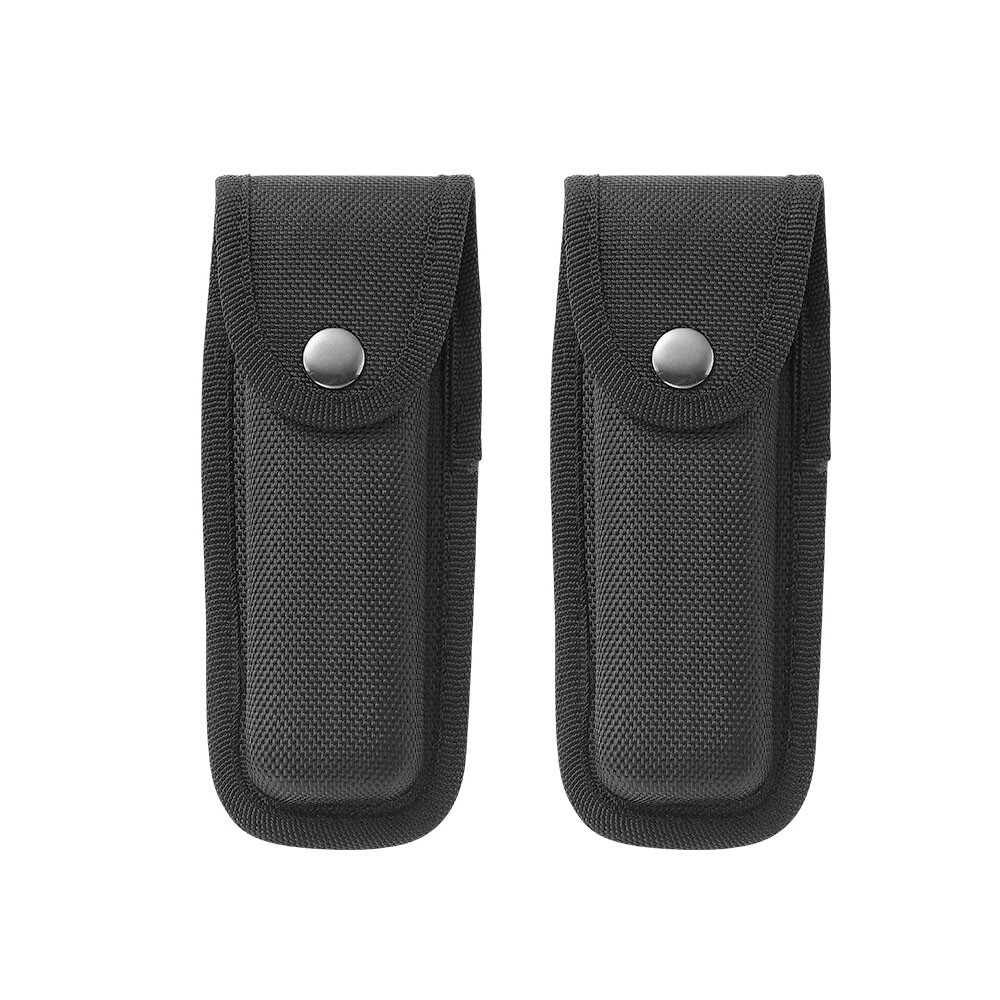2/4-Pack Black Portable Hard Boxed Nylon Belt Sheath For Folding Knife US Seller