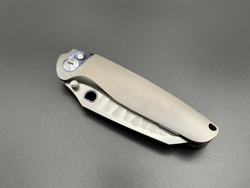 Ketuo Dirty Bird Folding Knife 3.75″ M390 Steel Blade Titanium/Mokuti Handle