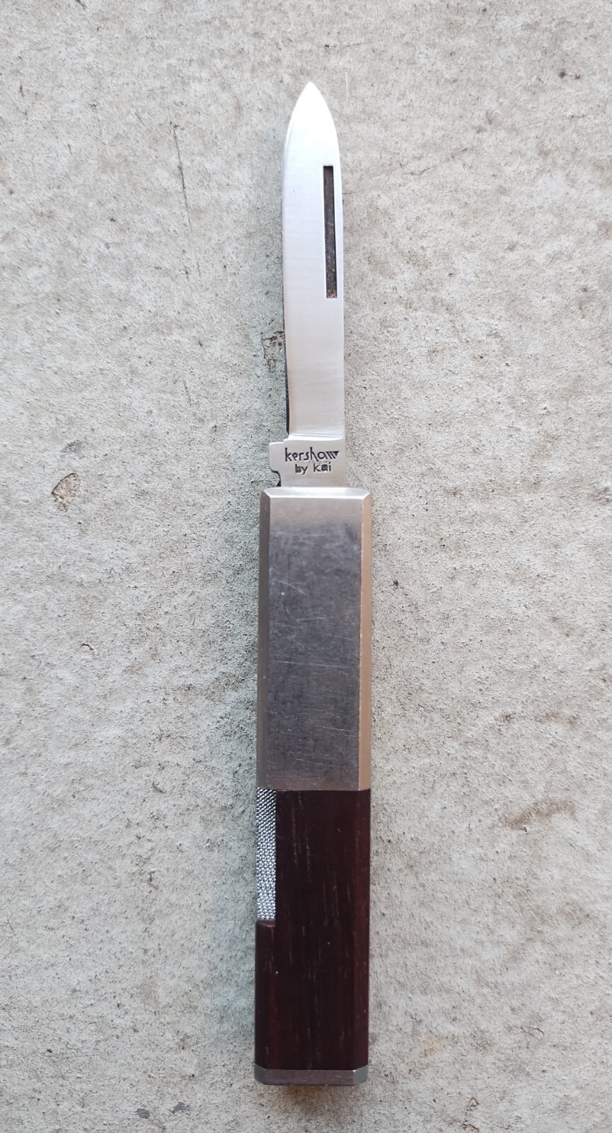 VINTAGE KERSHAW KAI #6100 KNIFE WITH FILE MADE IN JAPAN, 2.75″ CL., EXCELLENT