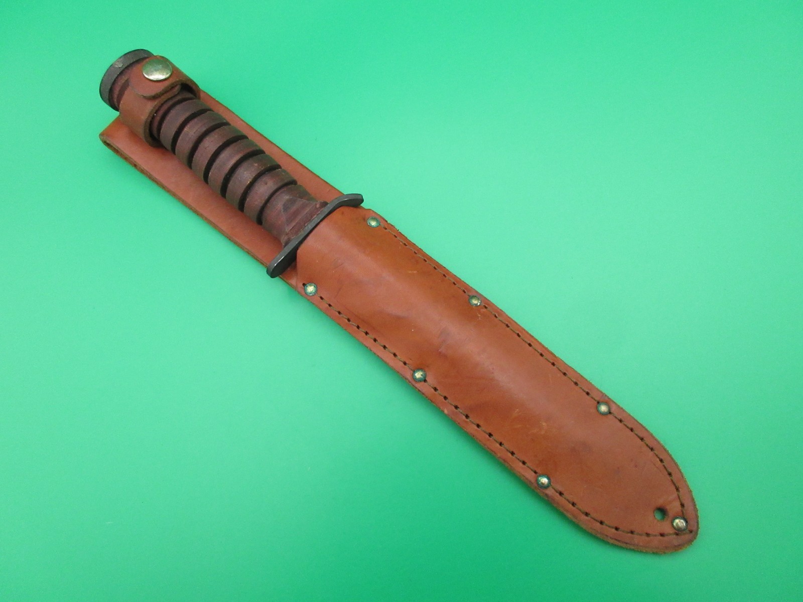 Camillus US M3 Combat Dagger Combo Edge Fixed Blade Knife w/ Sheath USA