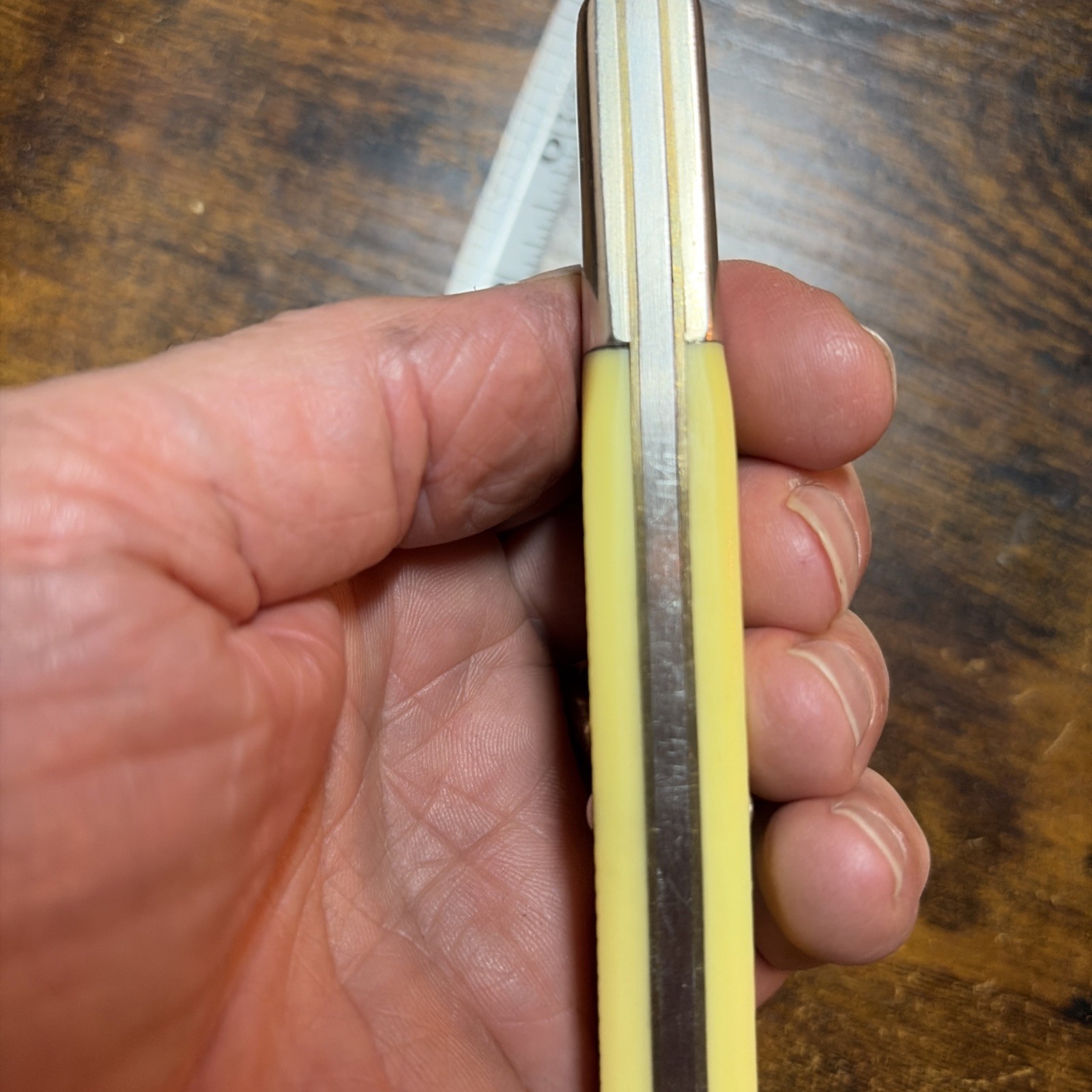 Buck Granddaddy Yellow Barehead Barlow USA -etched Blade -331-1 Of 900