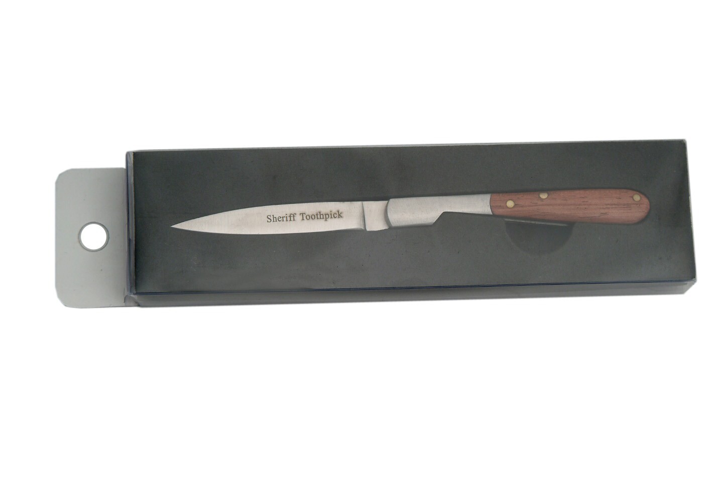 Small Pocket Folding Toothpick Fruit Knife – Stainless Steel w/Rosewood Handle