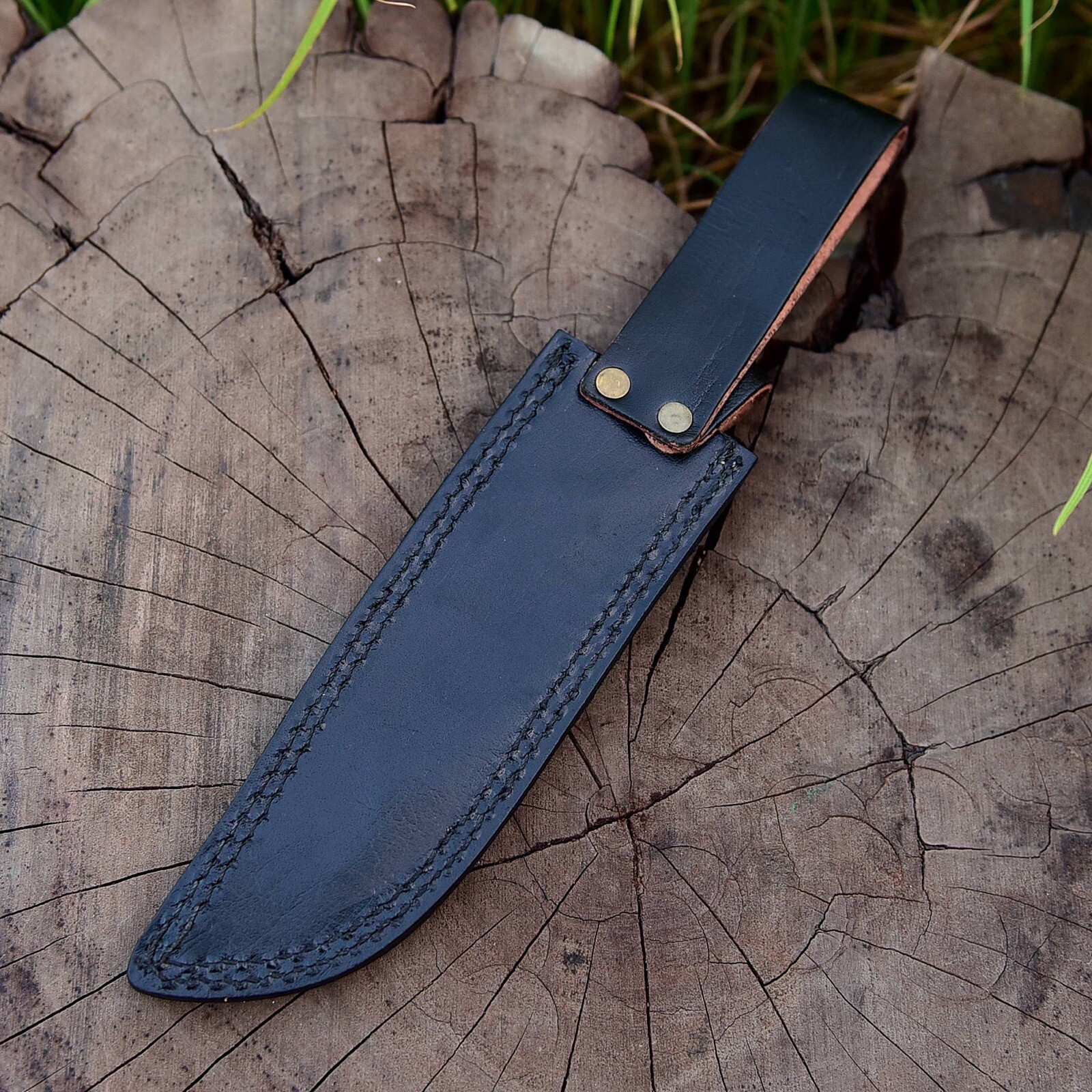 USA Hand crafted Sheath Fixed Blade Knife Sheath Leather Pouch Knife Holster EDC