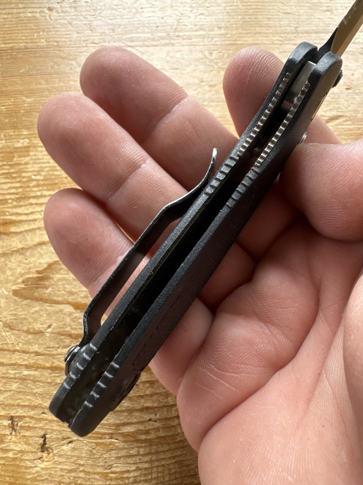 Benchmade Mini Griptilian 557 Tanto Combo Edge Black