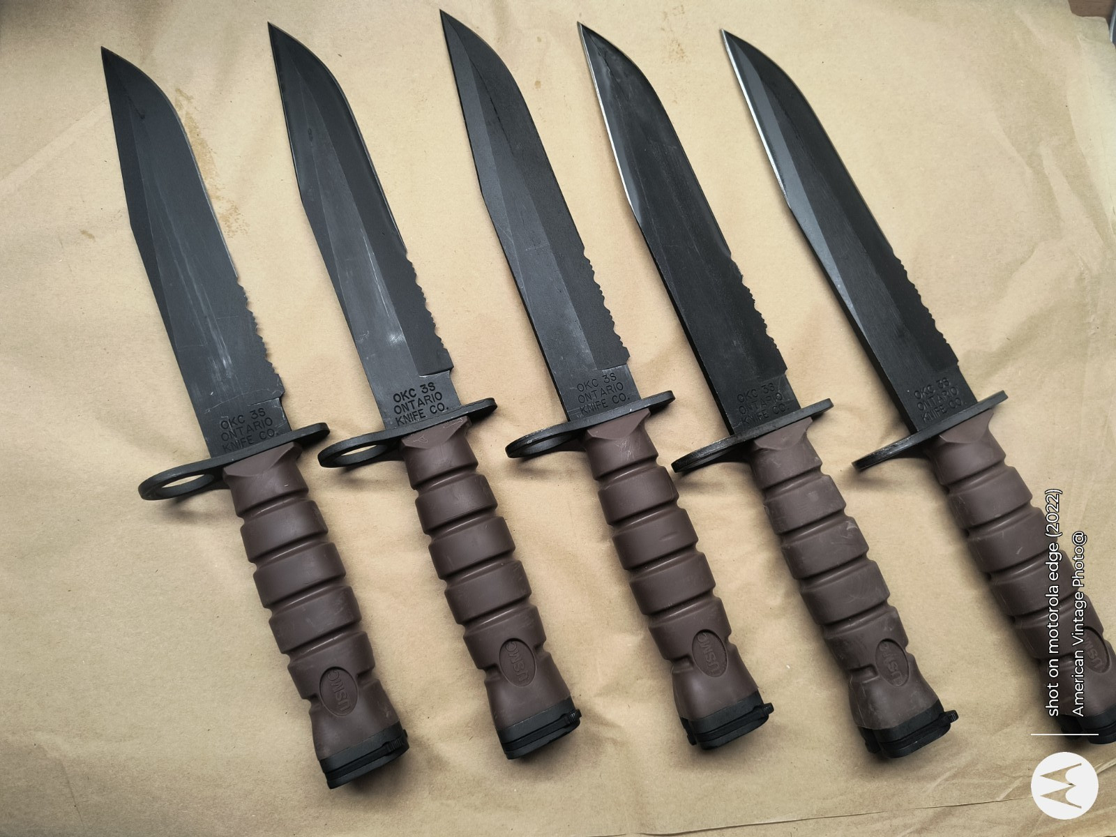 Vintage Genuine OKC3S OKC-3S Fighting Knife Bayont USMC Ontario Knife Co OKC USA