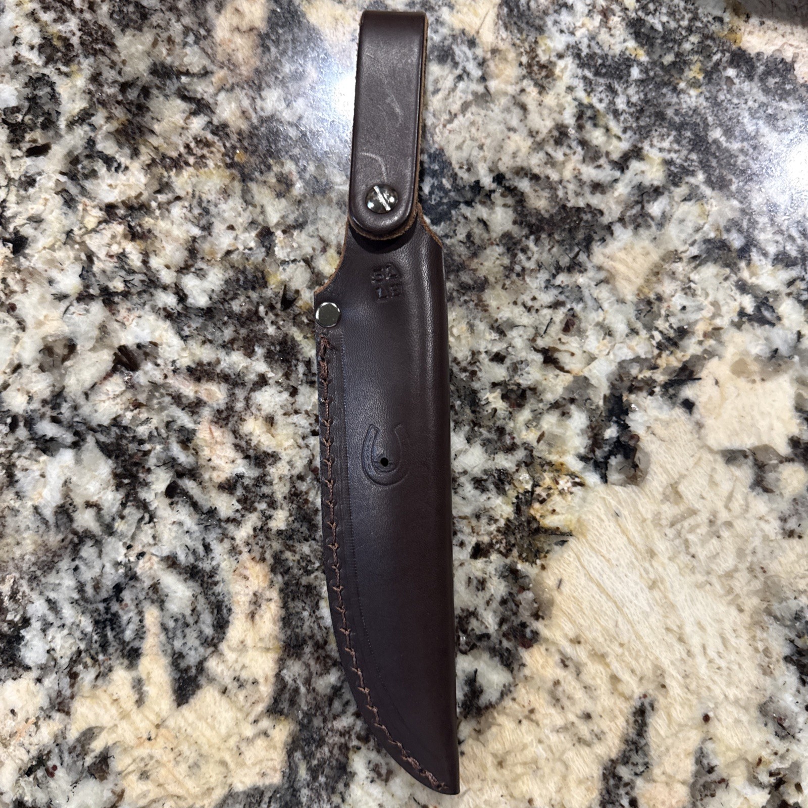 JRE Industries Fixed Blade Knife Sheath Brown Leather Belt Pouch Case 10.25″x5.5