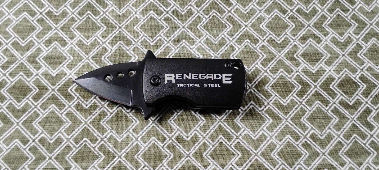 Small Black Pocket Knife Money Clip – RENEGADE – Spear Blade – 3 3/4in.