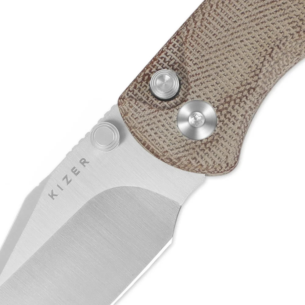 Kizer Cutlery Drop Bear 2 Folding Knife 3″ Nitro V Steel Blade Micarta Handle