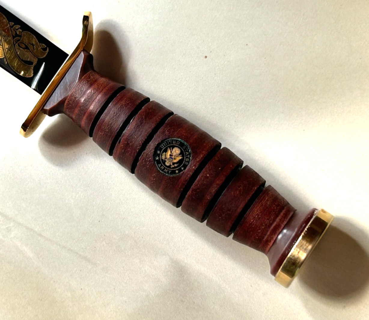 Imperial M3 Tribute Knife, U.S. Army #503 of 1,943 24k Ornate Gold Plated Blade