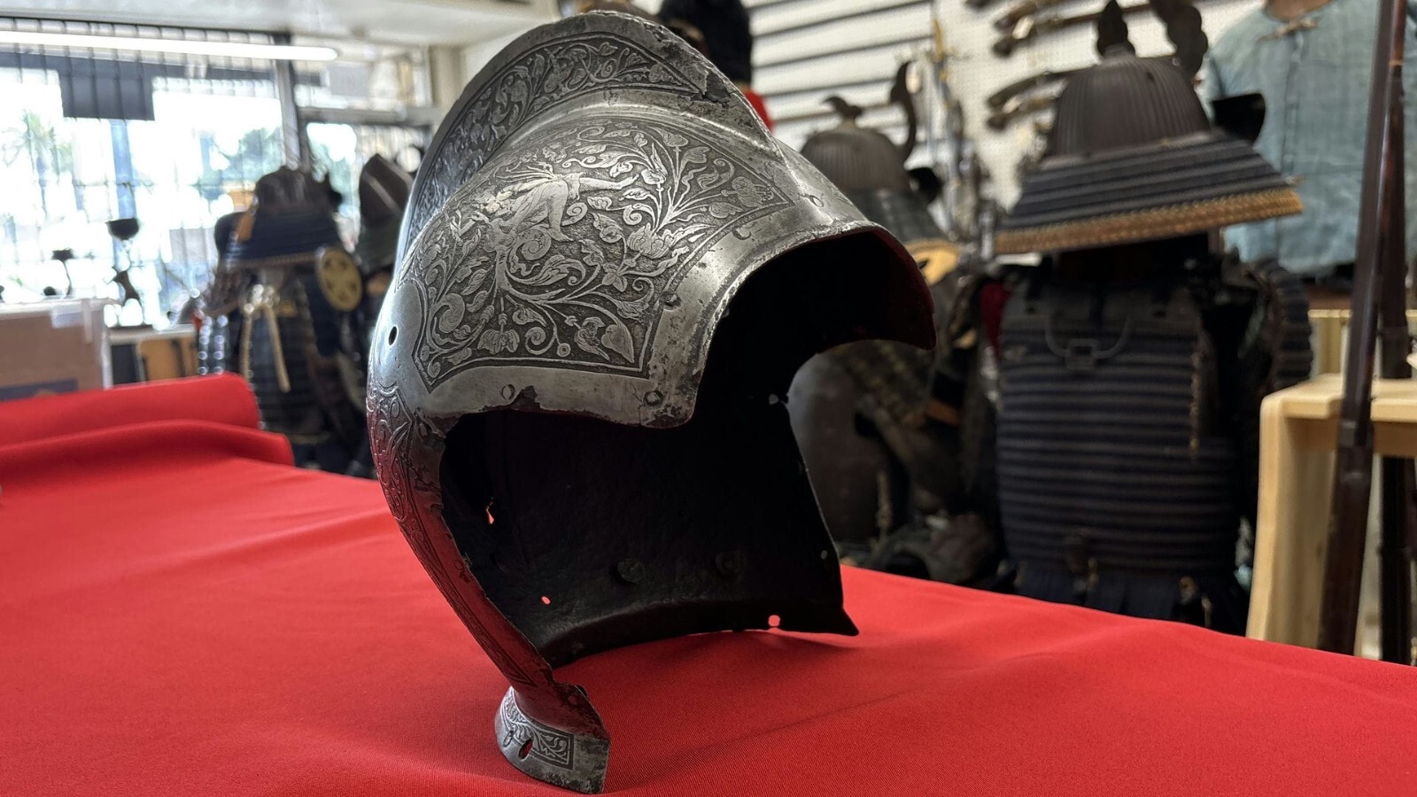 Very Fine Skull Of A Burgonet Helmet Possibly French Circa 1600