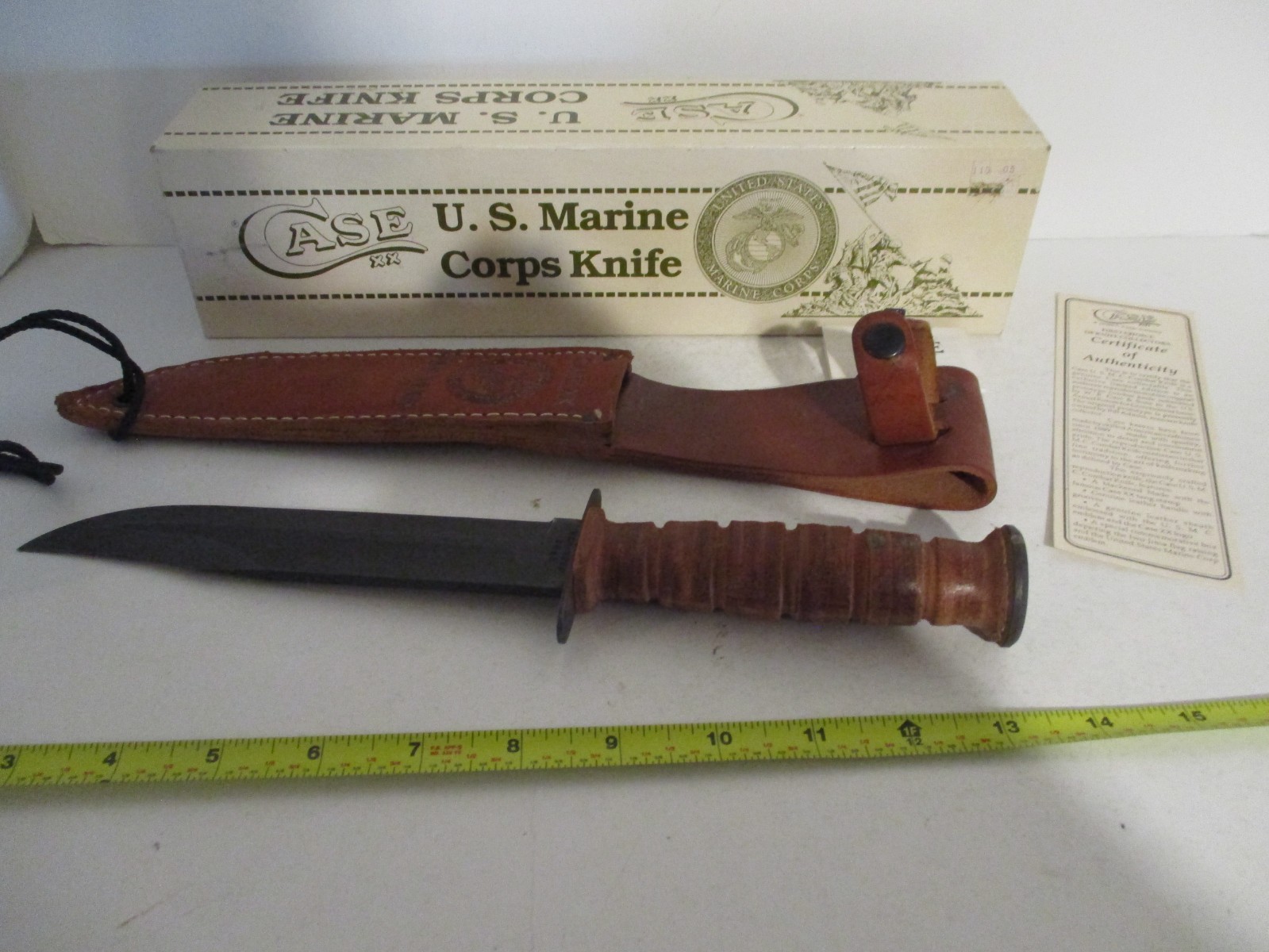 Case USMC Marine Corps Combat Knife w/Sheath in Box USA Made