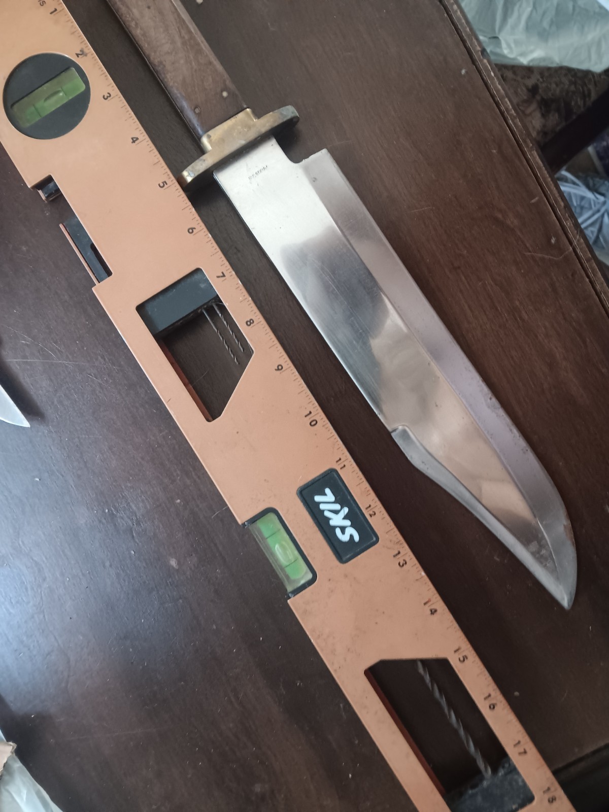 X-Large Bowie Knife Modern Reproduction 16″ OAL Wood Scales
