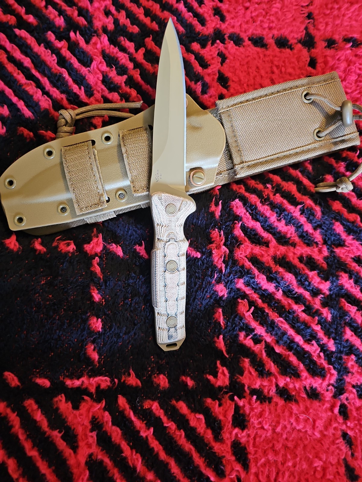 Buck 891 Spearpoint Knife-Ground Combat-Rare Desert Tan-USA