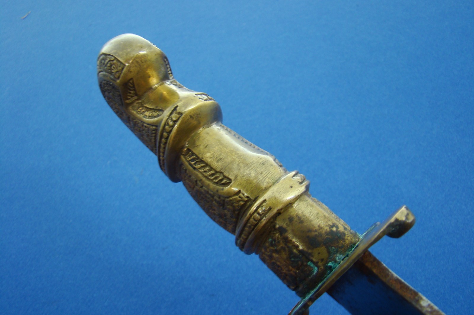 ANTIQUE PUNJAB INDIA MILITARY SIKH WARRIOR FIGHTING COMBAT KNIFE SWORD KNIVES VG