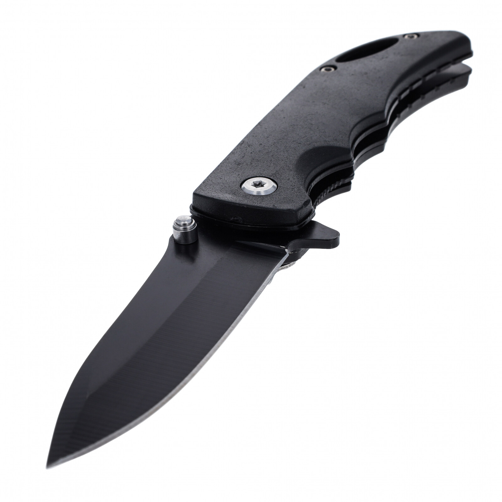 ASR Outdoor 3.75 Inch Black Aluminium Body Pocket Knife