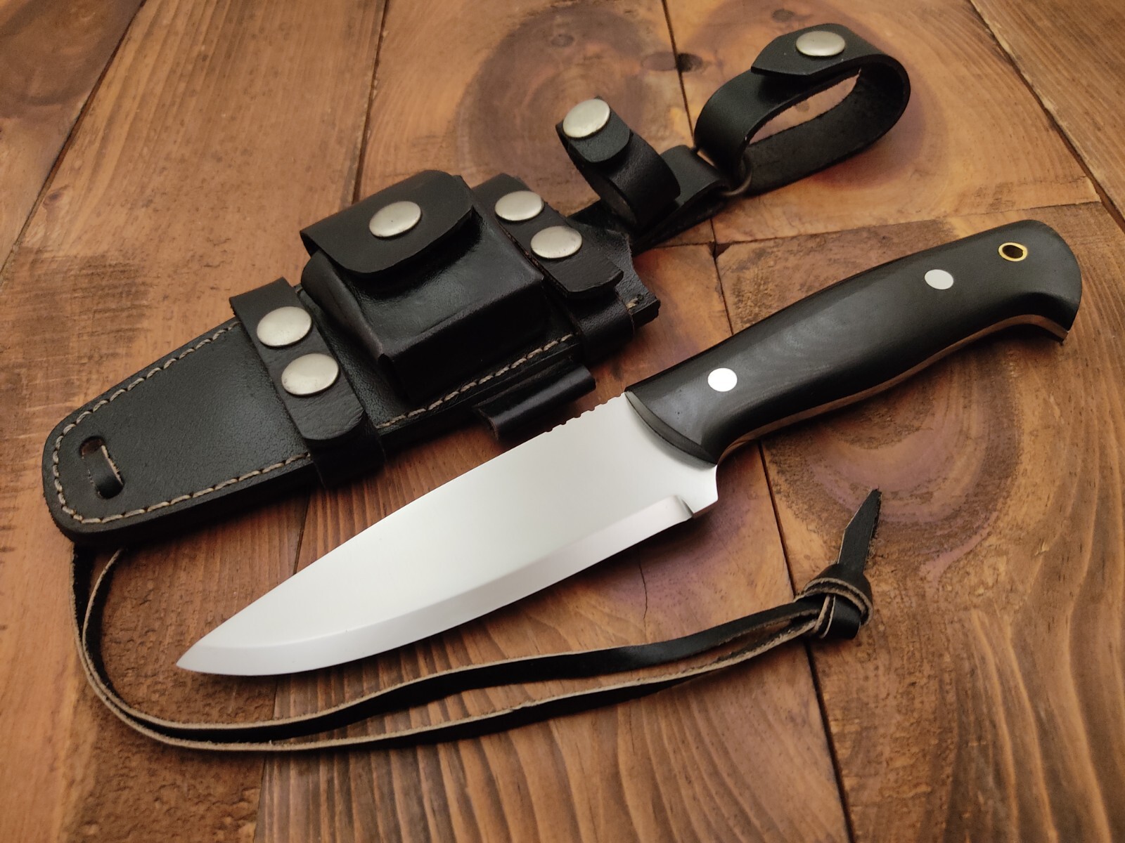 Custom Handmade 1095 High Carbon Steel Knife Scandi Grind Bushcraft Hunting Knif