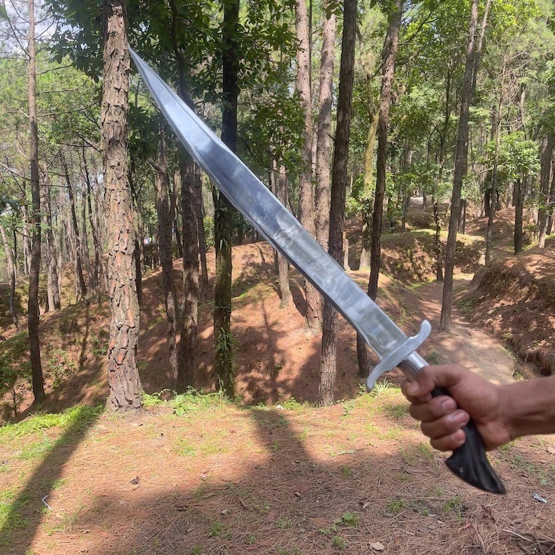 Custom Handmade Carbon Steel Blade Survival Viking Sword | Hunting Sword Camping