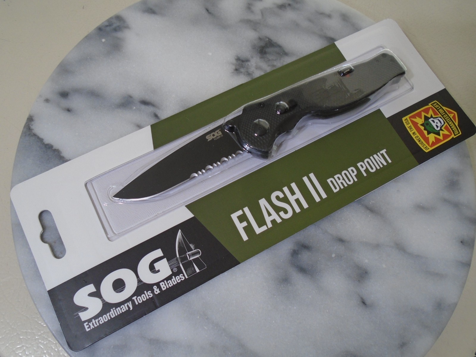 SOG Flash II Assisted Open Pocket Knife Arc Lock Folder Aus-8 TFSA-98-42-102 New