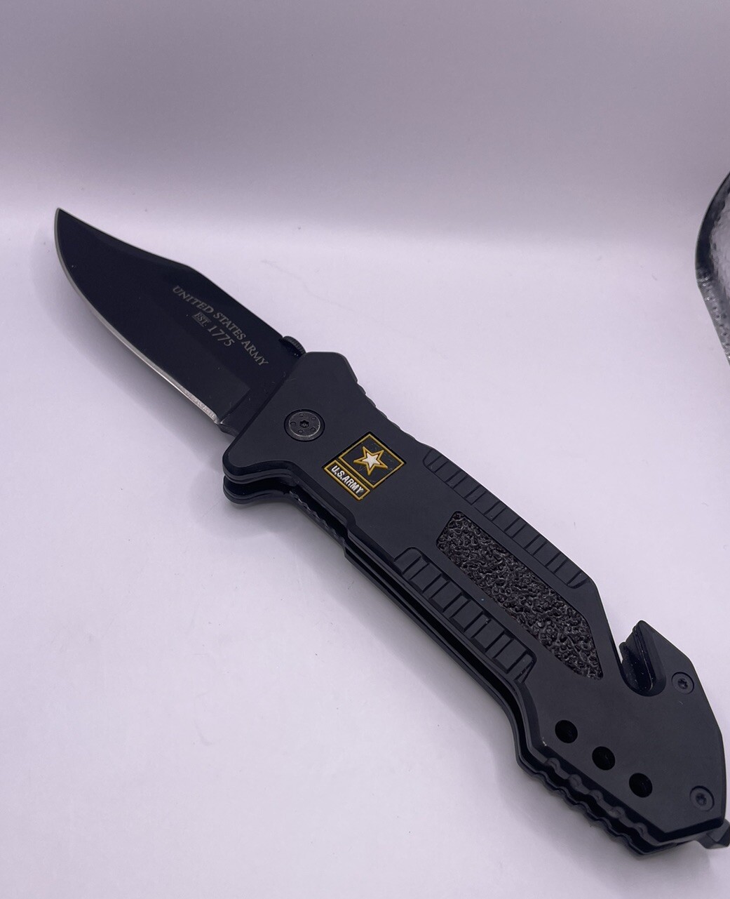 HEAVY United States Army EST. 1775 Pocket Knife 4″ Blade Historical Significance