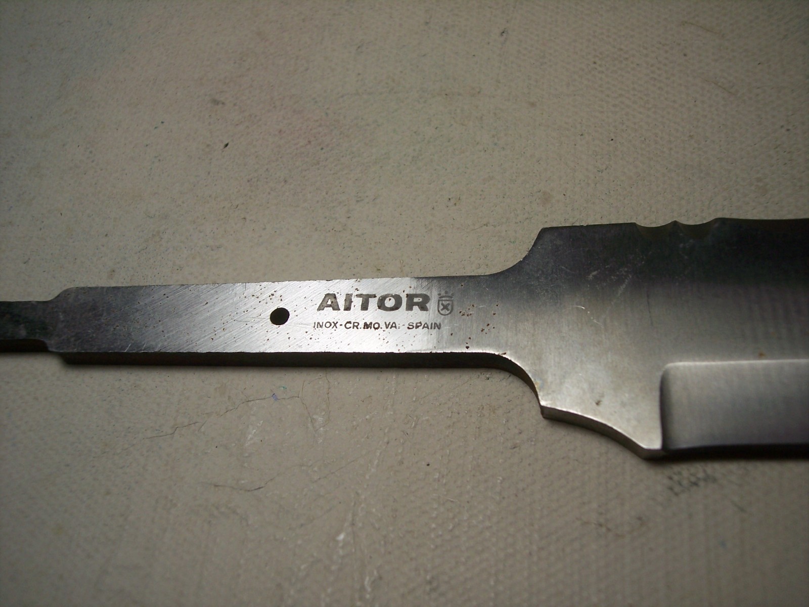 Aitor inox spain 5.5″ bowie blank blade knife making