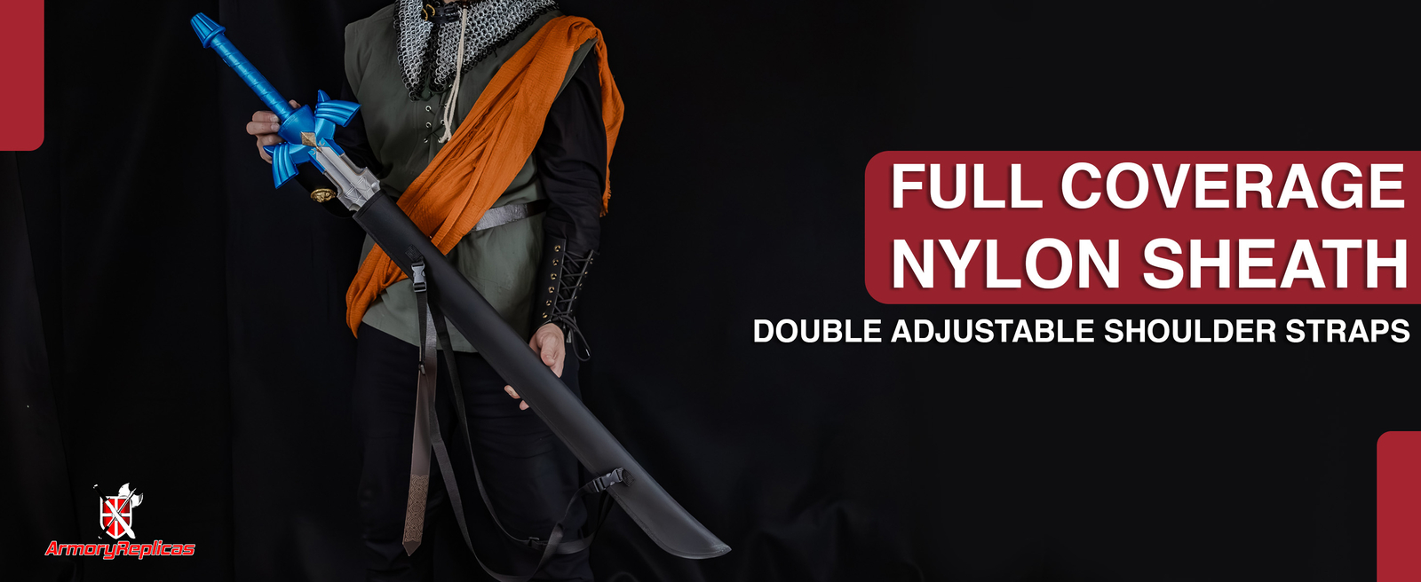 Legend of Zelda Skyward Link Master Shields & Swords Collection Costume for LARP