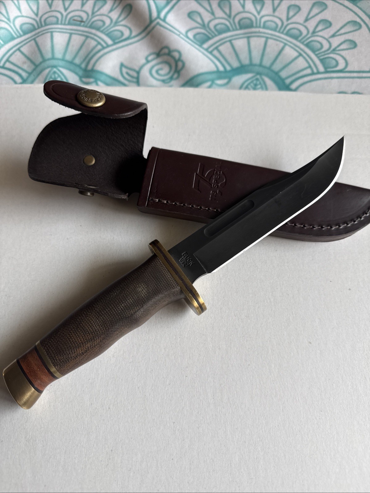 Buck 119 Knife 2024 National Knife Day Limited Run 0119BO 27-B/sheath.USA￼
