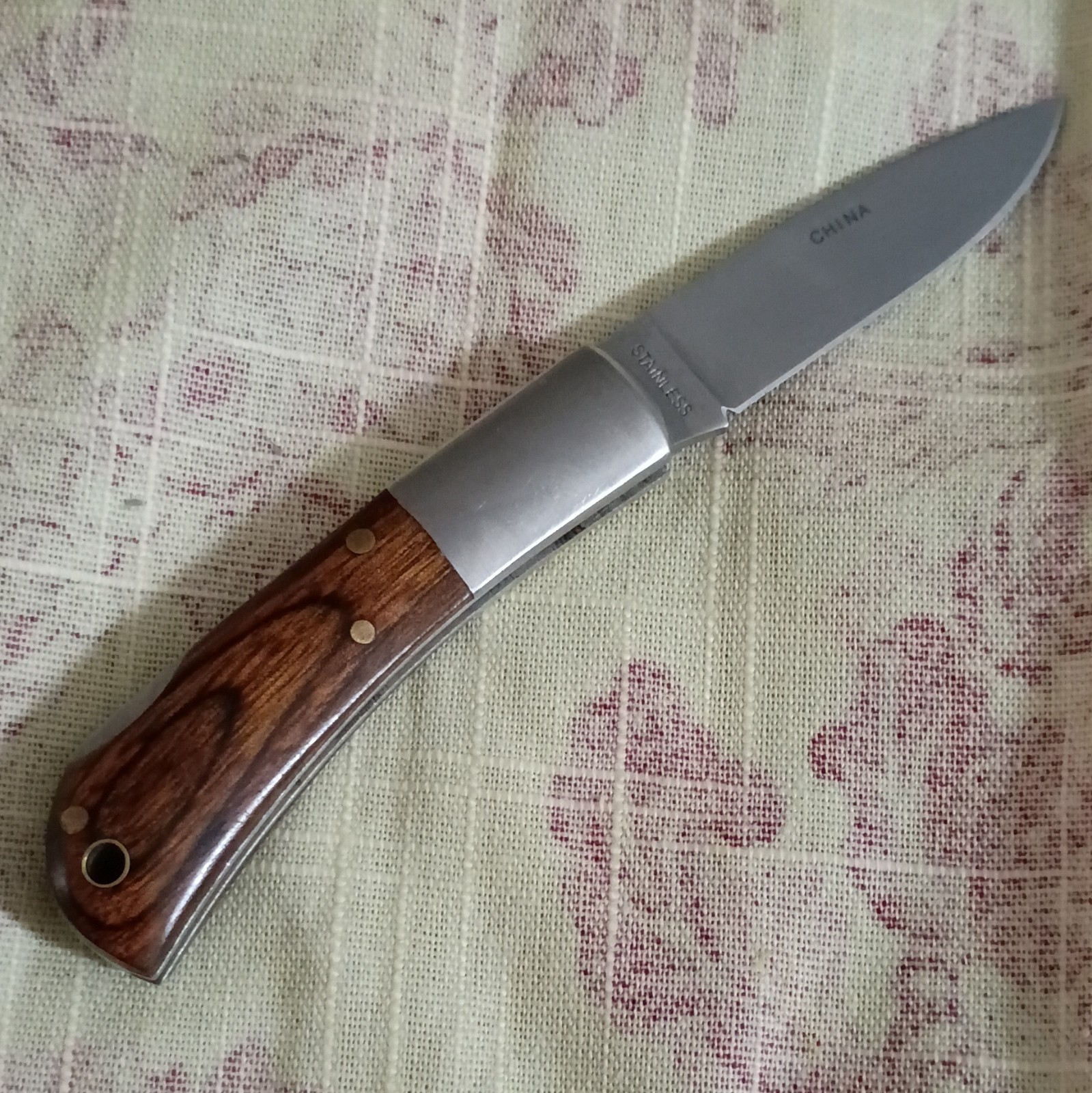 Carolina Carolina Lockback Pocketknife Clip Point 2.76-4in SS Blade Wood