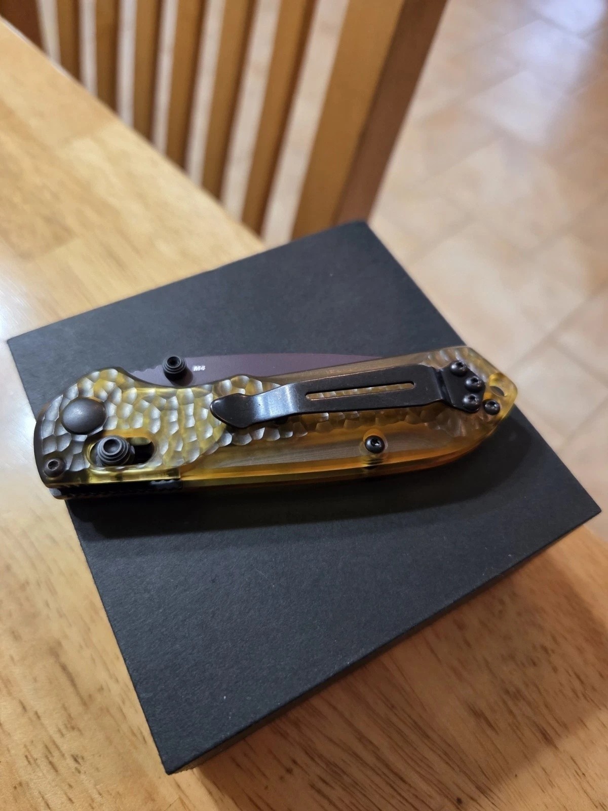 Benchmade 565PL-2501 Amber Folding Pocket Knife Manual EDC Tool
