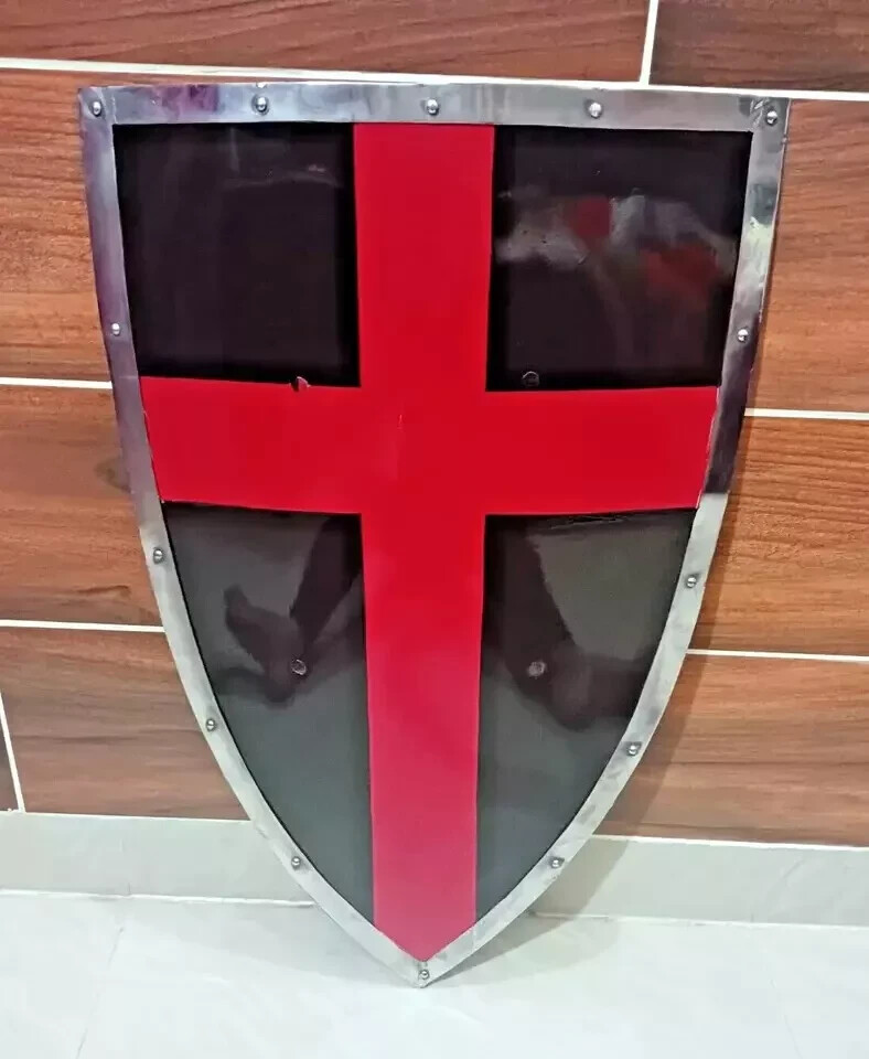 Templar Black Knight Red Cross Battle Cosplay Reproduction armor shield