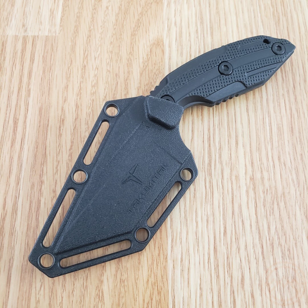 Takumitak Muted Fixed Knife 3″ Full Tang 3Cr13 Steel Blade Black FRN Handle 3S06
