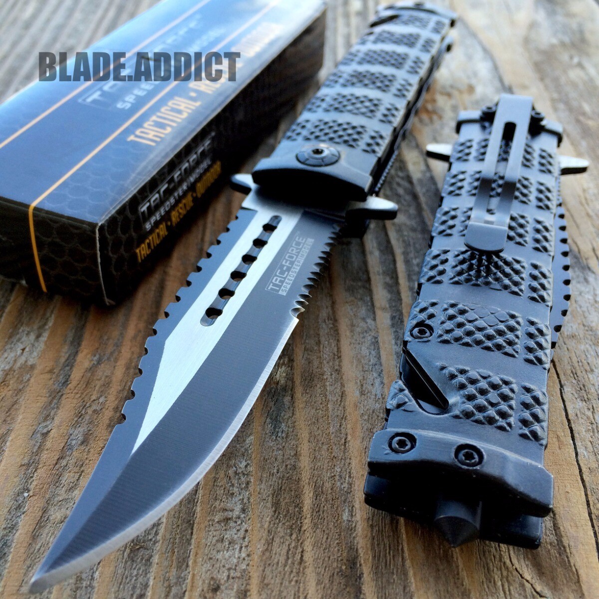 8.5″ TAC FORCE SPRING OPEN ASSISTED TACTICAL FOLDING POCKET KNIFE EDC Blade