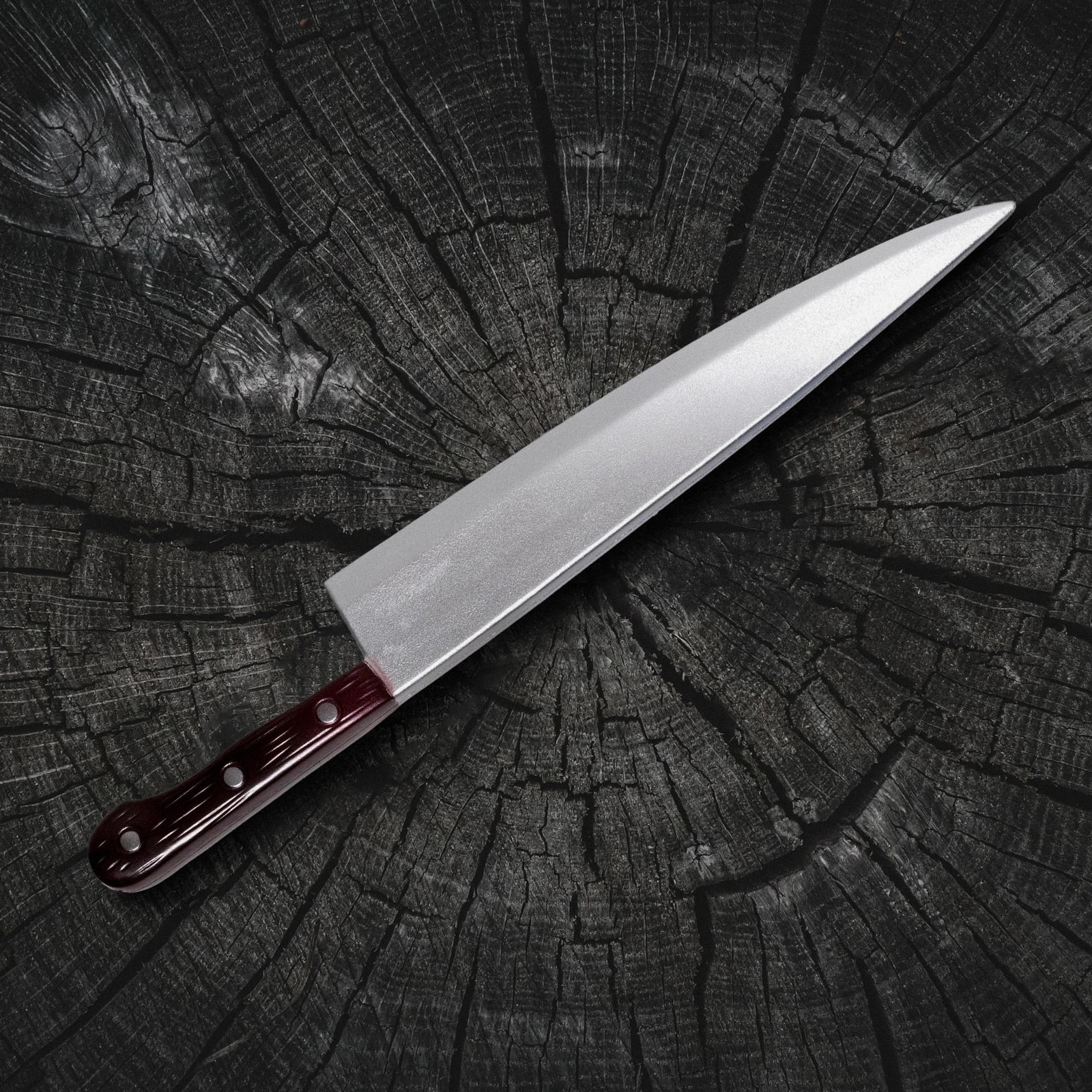 Butcher Knife Brown Handle 18 Inch Foam Adult Costume Accessory