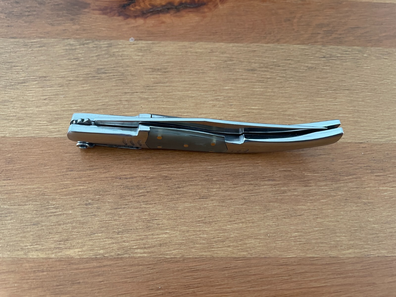 3.8” Arabian Folding Pocket Knife Bull Horn Scales from Spain – US Seller