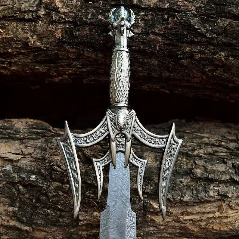 Custom Handmade Damascus Steel Blade Viking Barbarian Sword|Norse Battle Sword
