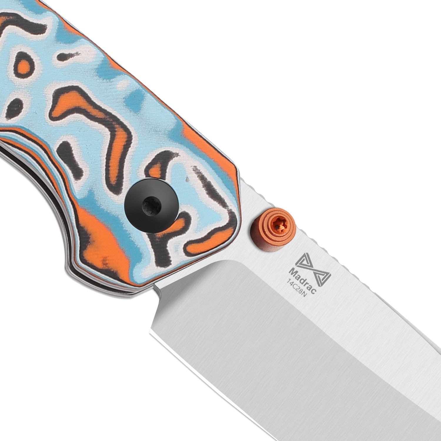 Kizer Madrac EDC Folding Pocket Knife 14C28N Blade Micarta Handle V3693BSA2