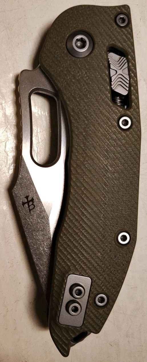 New Microtech Manual Stitch Ram-Lok 3.65″ Bohler M390MK SW Spear Pt OD Green G10