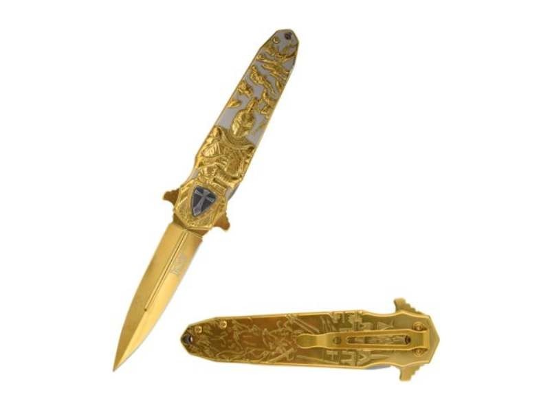 8.5″ Spring Assisted Tactical Pocket Knife Folding Survival Hunting Knife w/Clip