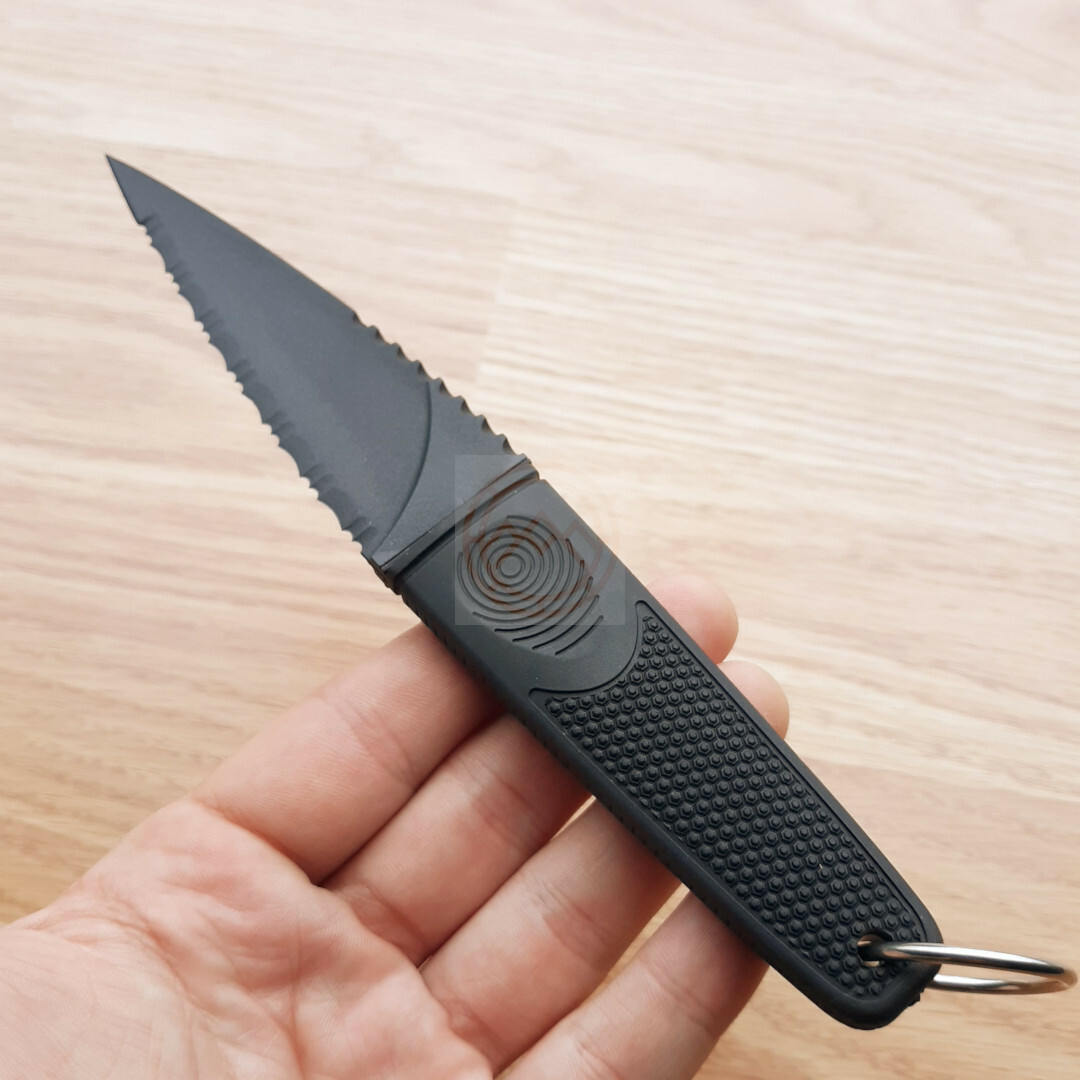 Cold Steel FGX Skean Training Fixed Knife 4″ Black Grivory Blade Rubber Handle