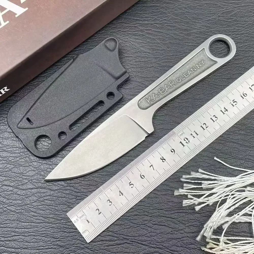 Ka-Bar Wrench Fixed Knife 3″ Blade 425 Carbon Steel One Piece. Free Shipping.