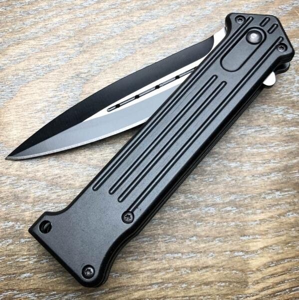 8″ TAC FORCE SPRING FOLDING Open ASSISTED STILETTO TACTICAL KNIFE Blade Pocket