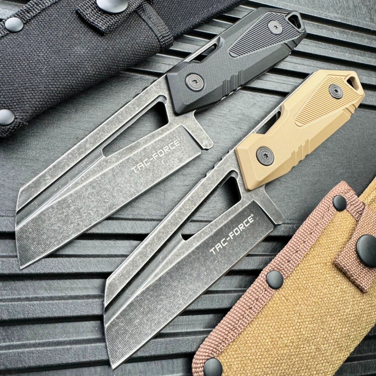 8.5″ Military Tactical Survival Camping Hunting Cleaver Fixed Blade Knife NEW