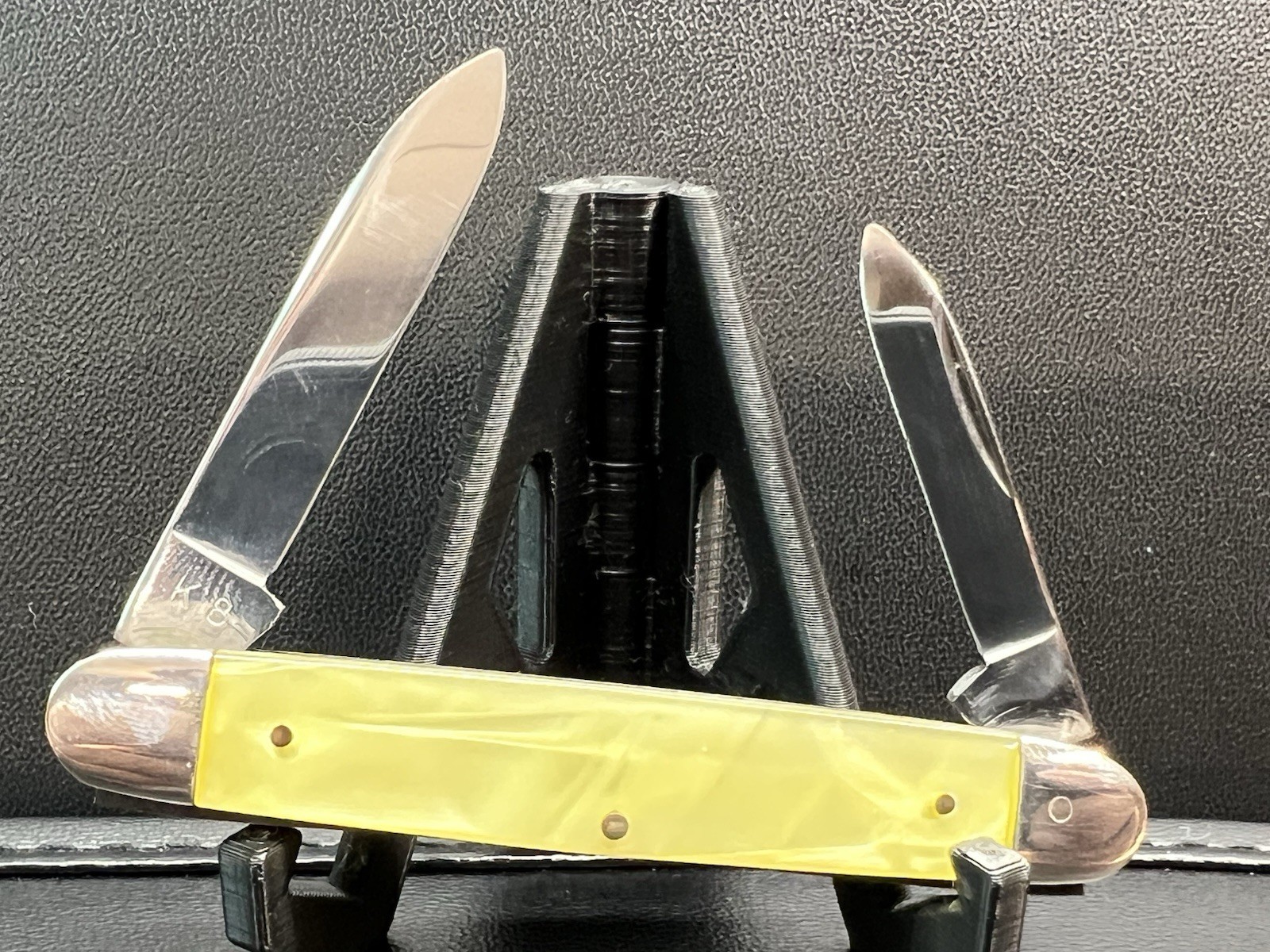 Vintage Keen Kutter Yellow Handle Pocket Knive Advertising Etched.
