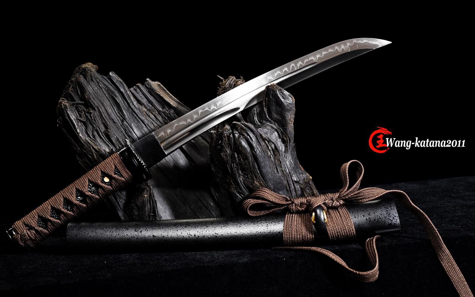 20»Tanto Clay Tempered T10 Sharp Mini Knife Katana Japanese Samurai Short Sword